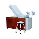 Mesa Ginecológica MDF - Manual com Rodas